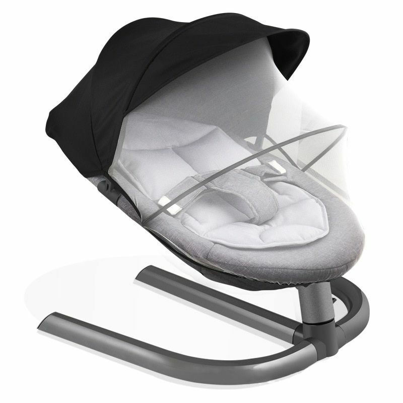 baby sleeping in bouncy chair